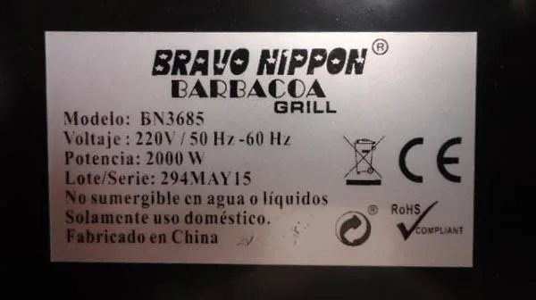 Electric barbecue grill