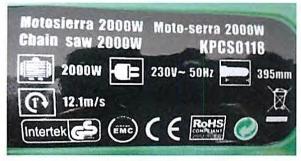 Electric chainsaw