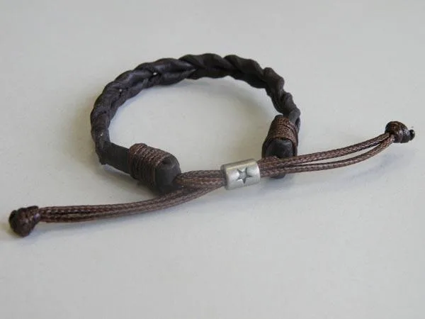 Leather wristband