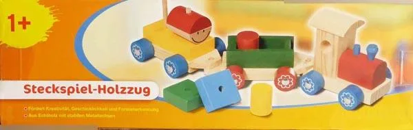 Wooden toy train
