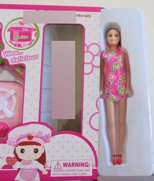 Kitchen play set with doll
