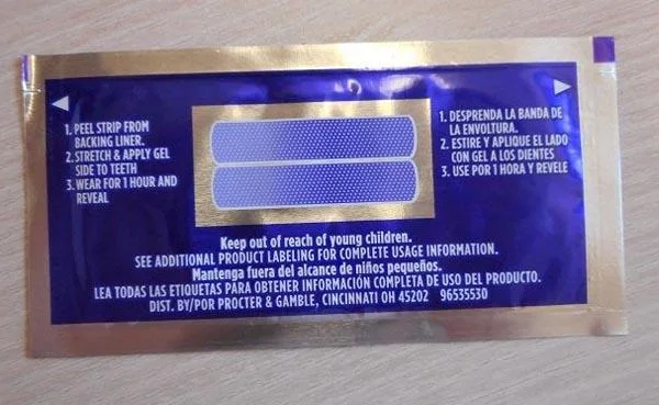 Teeth whitening strips