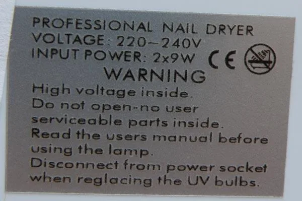 UV nail lamp
