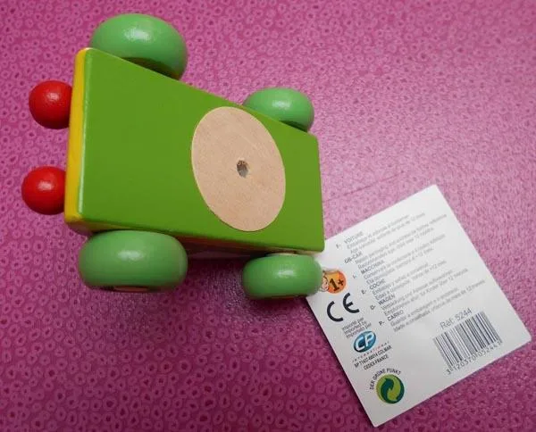 Wooden toy car