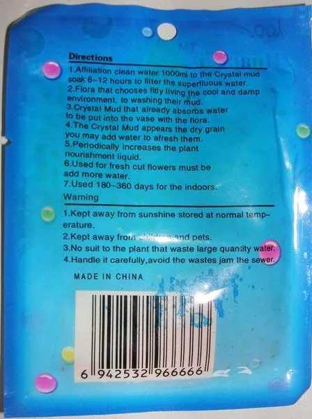 Water-absorbing beads