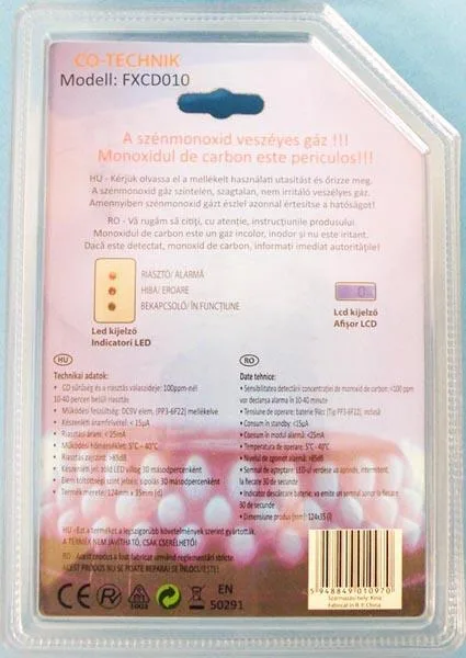 Carbon monoxide detector