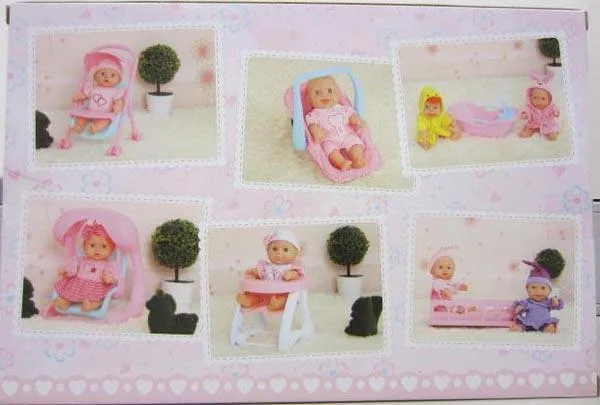Plastic doll with accessories