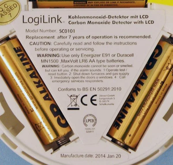 Carbon monoxide detector
