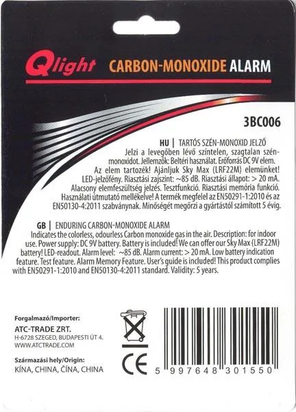 Carbon monoxide detector