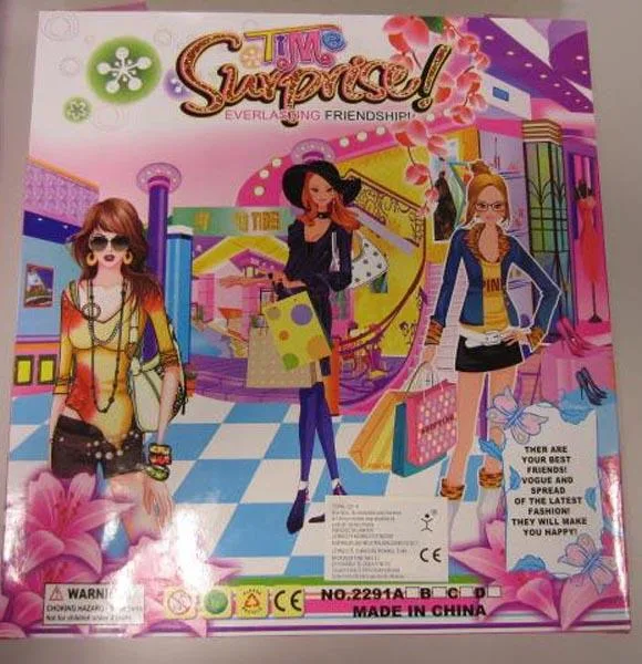 Plastic doll set