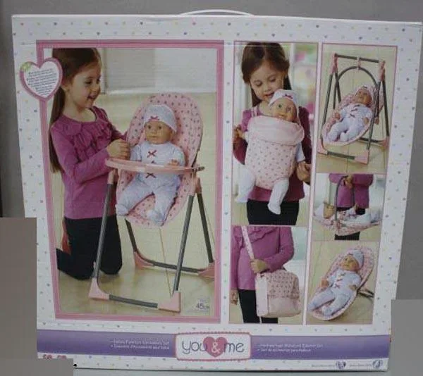 Convertible high chair for dolls