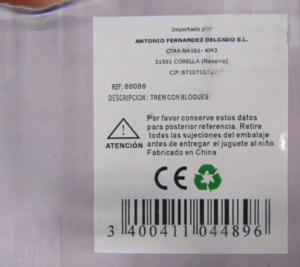 Plastic educational toy