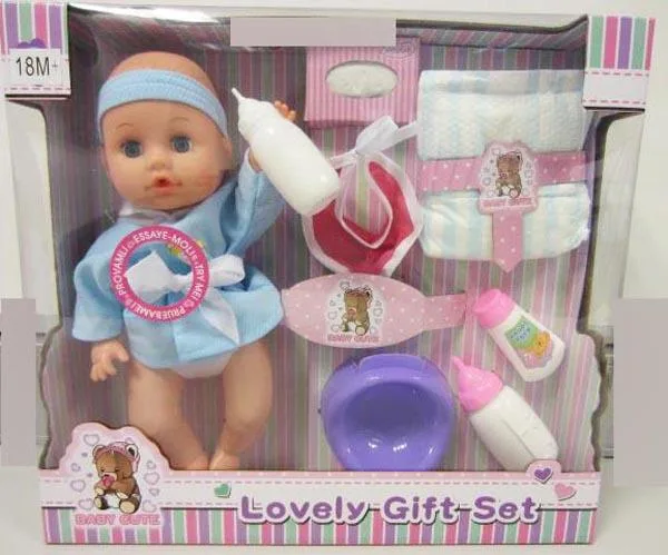 Baby doll with accessories