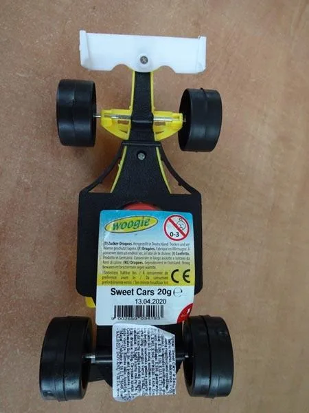Toy car with sweets