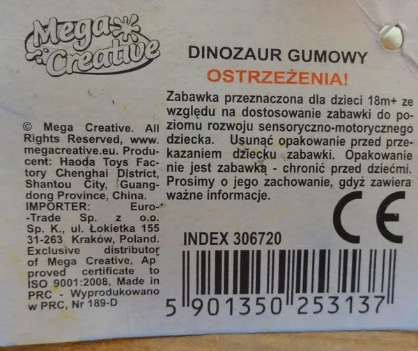 Toy dinosaur