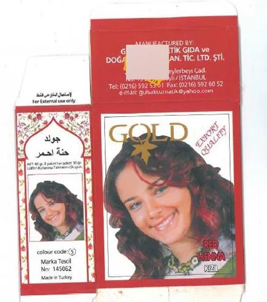 Hair colouring product