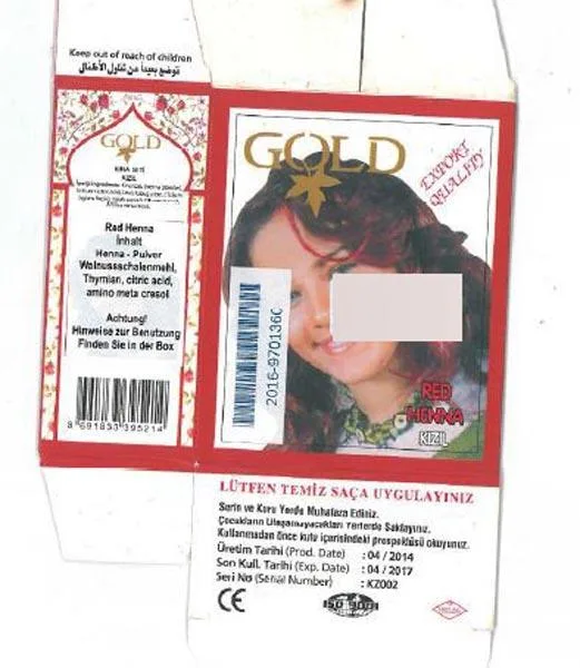 Hair colouring product