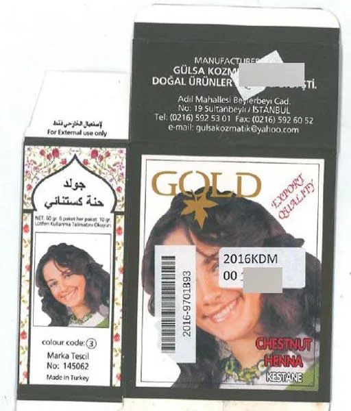 Hair colouring product