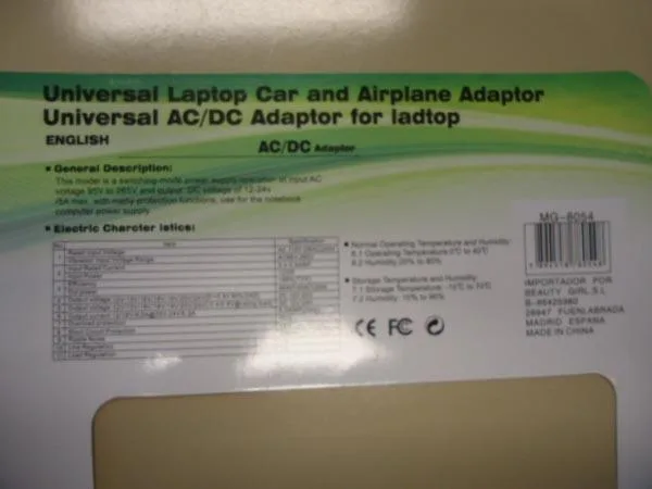 Adapter for laptops