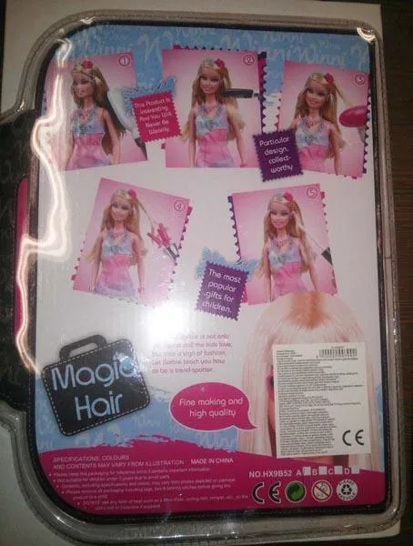Plastic doll set