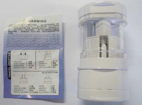 Travel plug adaptor