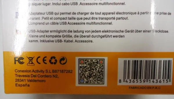 Travel charger
