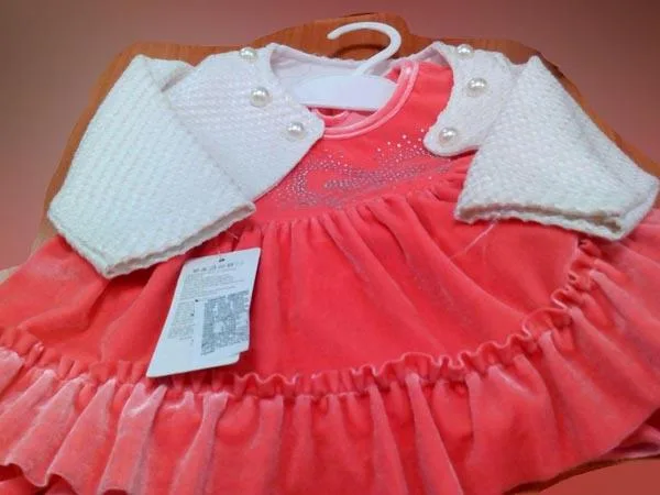 Girls' dress with bolero