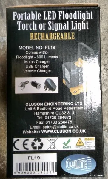 Mini rechargable floodlight