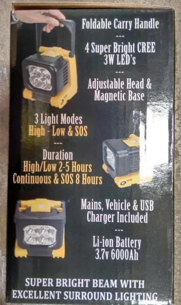 Mini rechargable floodlight