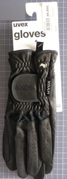 Leather riding gloves