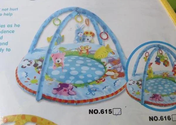 Play-mat with toys
