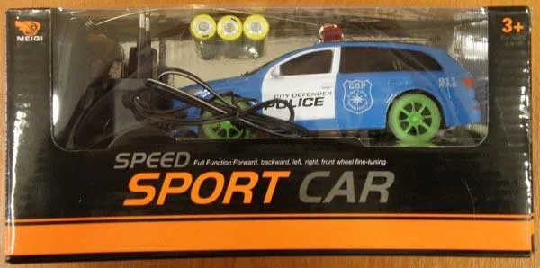 Toy car with battery charger