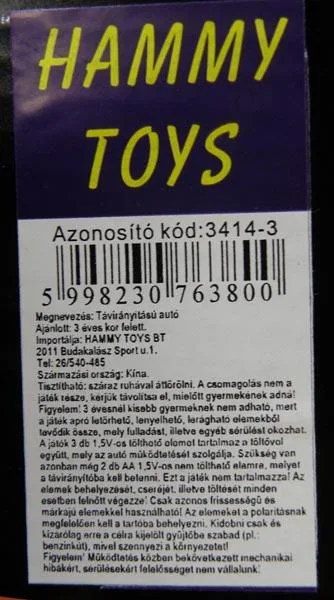 Toy car with battery charger