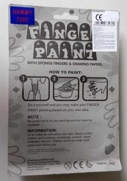 Finger paint kit