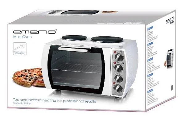 2-in-1 Mini oven with hot plates