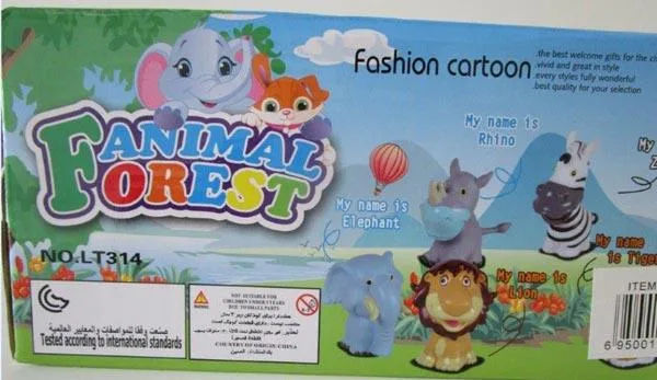 Plastic animal toys (squeeze toy)