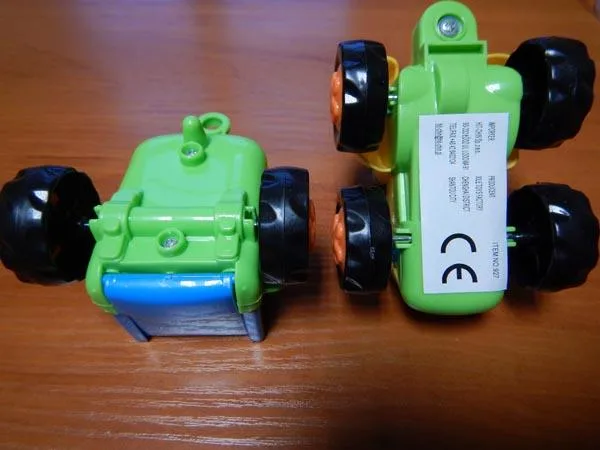 Plastic toy tractor