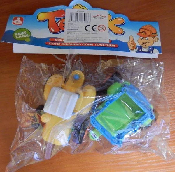 Plastic toy tractor