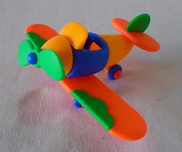 Plastic toy airplane