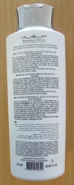Skin lightening product