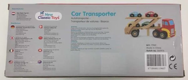 Wooden toy car