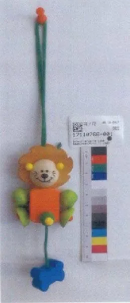 Dummy chain with wooden toy