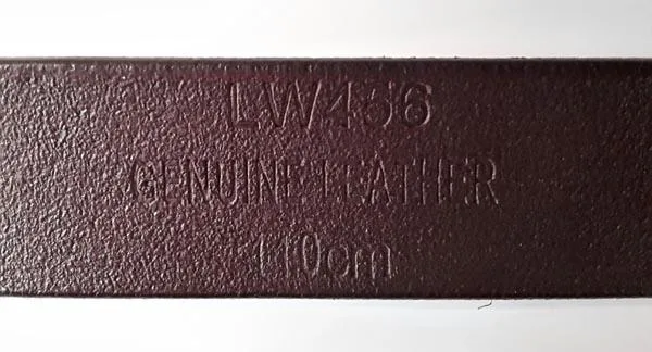 Leather belt