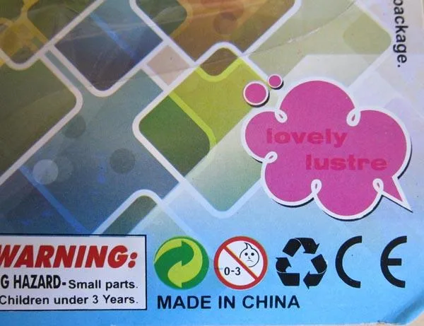 Plastic rattle toy
