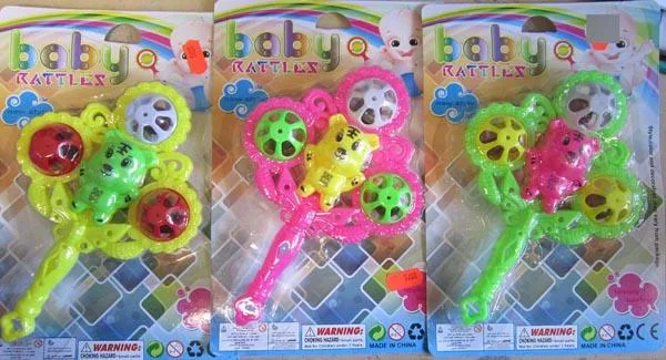 Plastic rattle toy