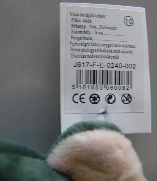 Soft toy with suction cup