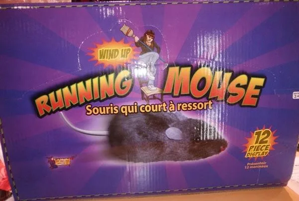 Wind-up toy mouse
