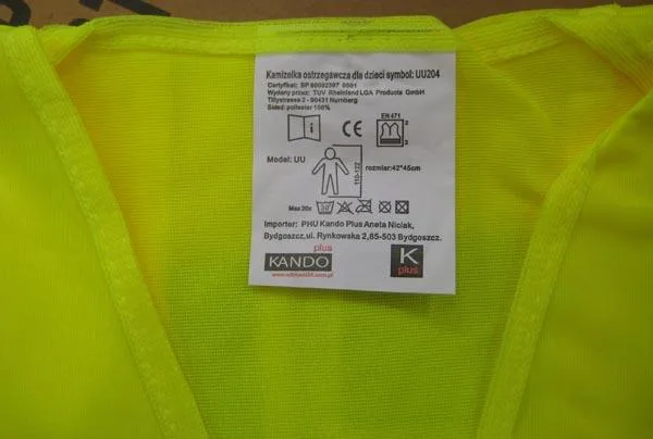 High visibility vest