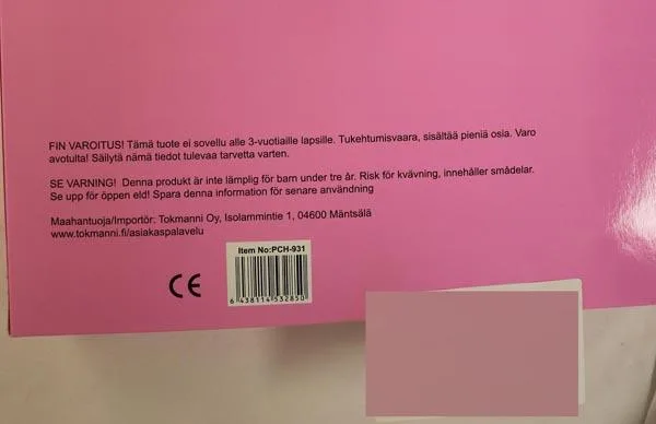 Plastic toy set