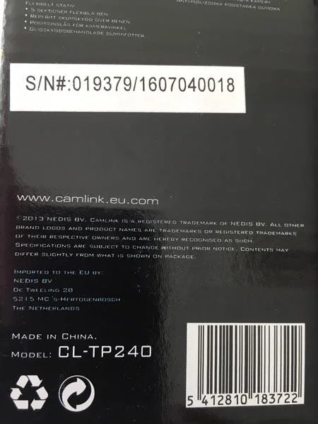 Camera tripod